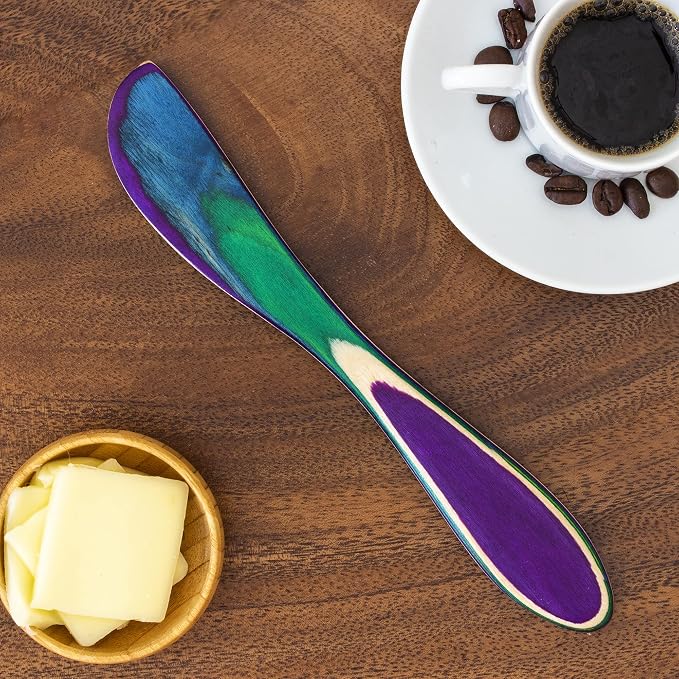 Totally Bamboo Baltique Mumbai Collection 8" Spreading Knife in Colored Birch - Image 2