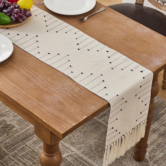 Table Runner 90 Inches Long, Boho Style - Image 4
