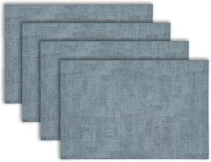 Placemats Set of 4 12" x 18" Heat-Resistant Table Mats for Dining Table Set for 4 Kitchen & Dining Room Decor Farmhouse, Boho, & Modern Style Easy to Clean, Durable & Stylish Table Decor