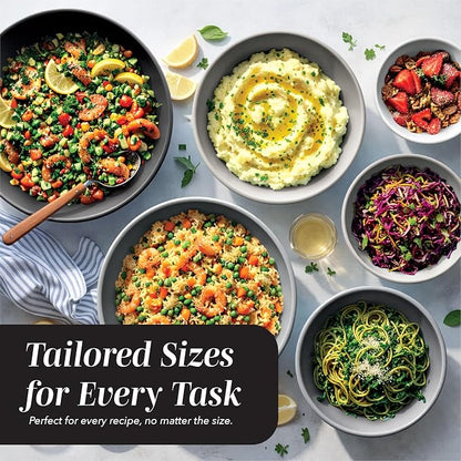 COOK WITH COLOR Mixing Bowls with TPR Lids - Image 5