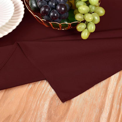 MEANMOY Burgundy Table Runner 48 Inches Long Waterproof Table Runners | - Image 5