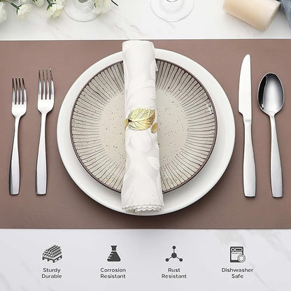 Onader 40 Piece Heavy Duty Silverware Set, Stainless Steel Flatware Cutlery Set for 8