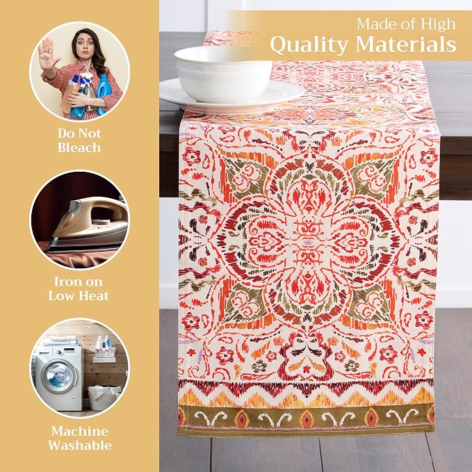 Maison d' Hermine Table Runner 100% Cotton 14.50" x 108" | Table Runners 108 - Image 3