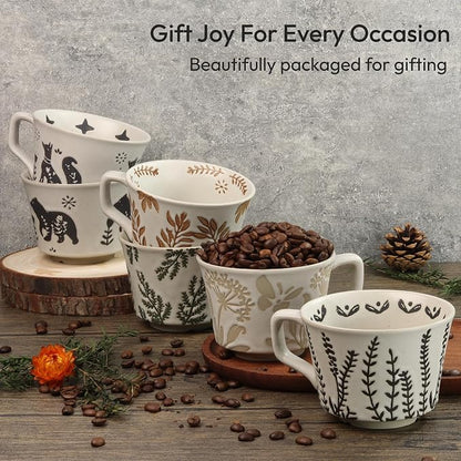 11 oz Ceramic Coffee Mug, Stoneware Teacup - Image 7