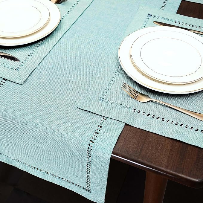 Grelucgo Handcrafted Solid Color Dining Table Runner, Dresser Scarf, - Image 4