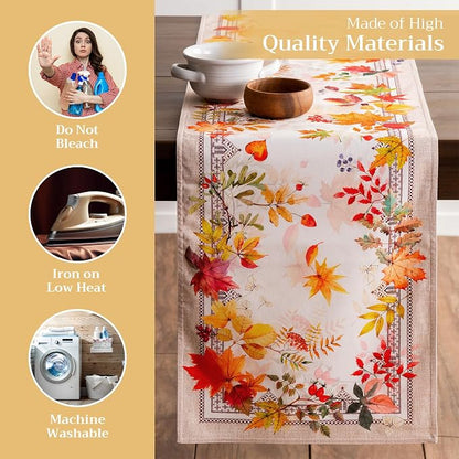 Maison d' Hermine Table Runner 100% Cotton 14.50" x 72" | Table Runners 72 - Image 3