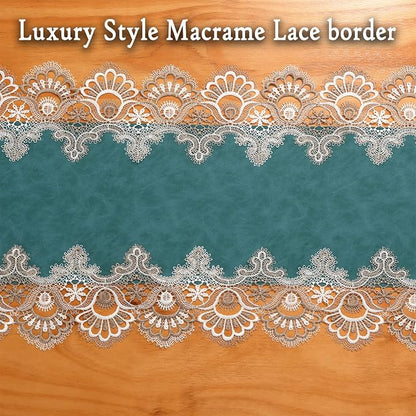 Lace Table Runner, Waterproof Oil-Proof PU Leather Table Runner - Image 3