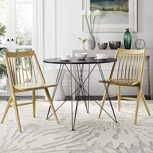 Safavieh Home Collection Wren Natural 19-inch Spindle Dining Chair (Set of 2)