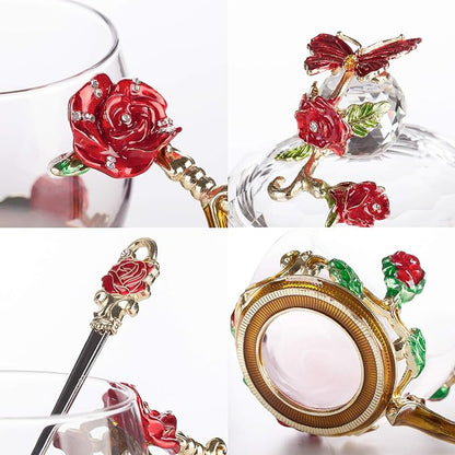 BTaT- Floral Glass Tea Cups - Image 8