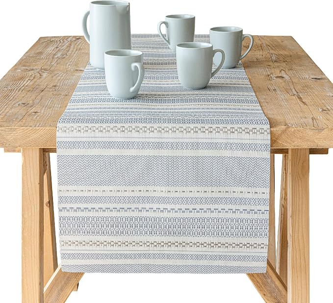Over&Back 18x90 Reversible Striped Table Runner by overback