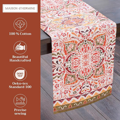Maison d' Hermine Table Runner 100% Cotton 14.50" x 108" | Table Runners 108 - Image 2