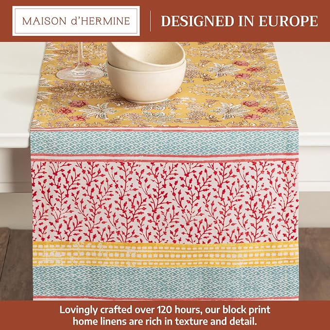 Maison d' Hermine Table Runner 100% Cotton 14.50" x 72" | Table Runners 72 - Image 2