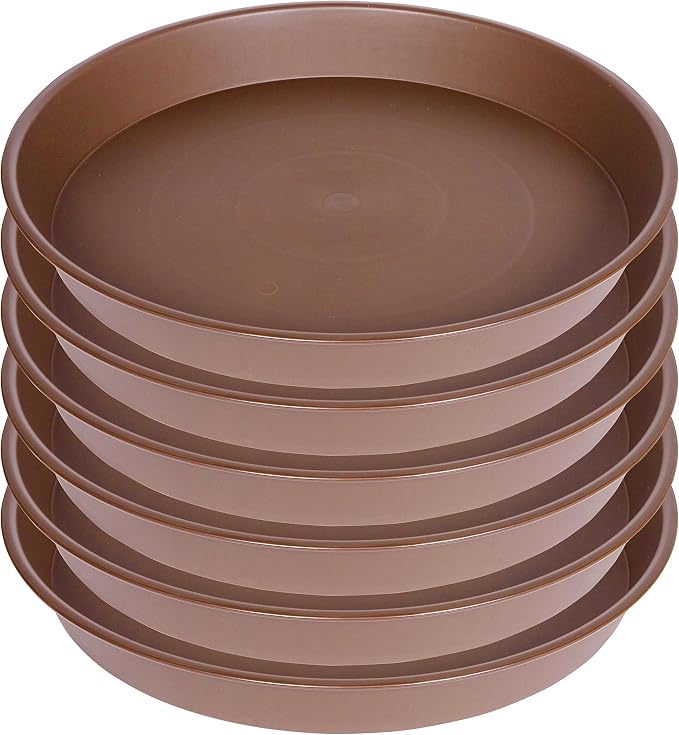 2 Pack of 10 inch Plant Saucer Gray, Heavy Duty Plastic Plant Saucer 10 inch - Image 8