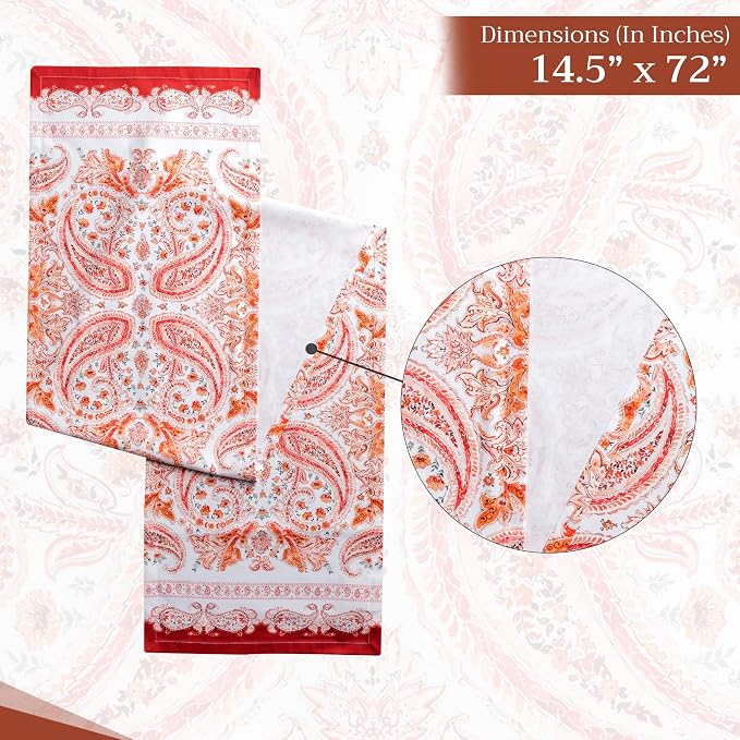 Maison d' Hermine Table Runner 100% Cotton 14.50" x 72" | Table Runners 72 - Image 6