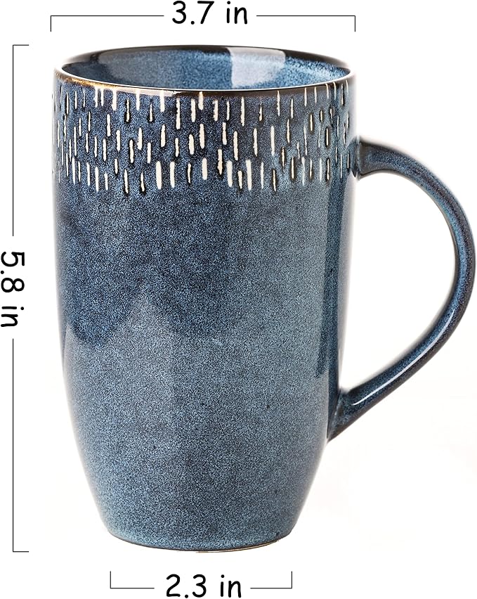 Large Ceramics Coffee Mugs, 21 OZ, Large Handle Design, Extra Large Tea and - Image 2