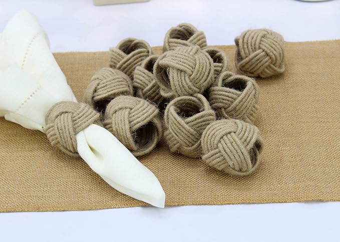 COTTON CRAFT Jute Napkin Ring - Image 8