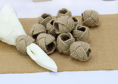 COTTON CRAFT Jute Napkin Ring - Image 8