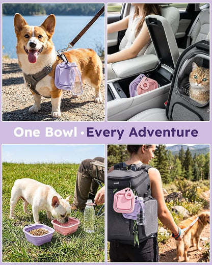 Pecute 2 Pack Foldable Dog Bowls - Image 8