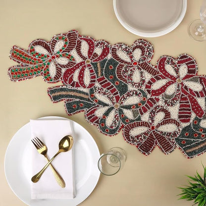 Beaded Table Runner 13 x 36 Inch - Image 3