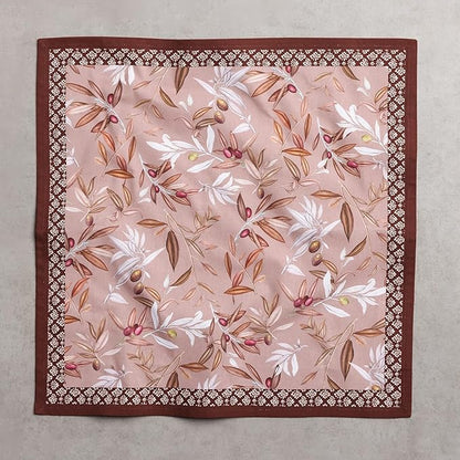 Maison d' Hermine Cloth Napkins Set of 4 100% Cotton Everyday Reusable Square Napkins Cloth Washable Dinner Party Wedding Restaurant Valentines Day Decorations Spring/Summer (Nyons, 18" x 18")