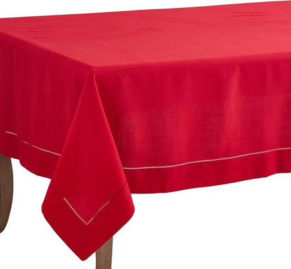 SARO LIFESTYLE Hemstitched Border Tablecloth by SaroLifestyle