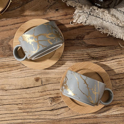 LUKA 6 Ounce Porcelain Stackable Espresso Cups - Image 5