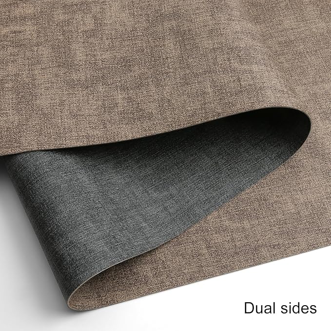 Table Runners 55 Inch Long, Dual-Sided Faux Leather Table Runner | Waterproof - Image 2