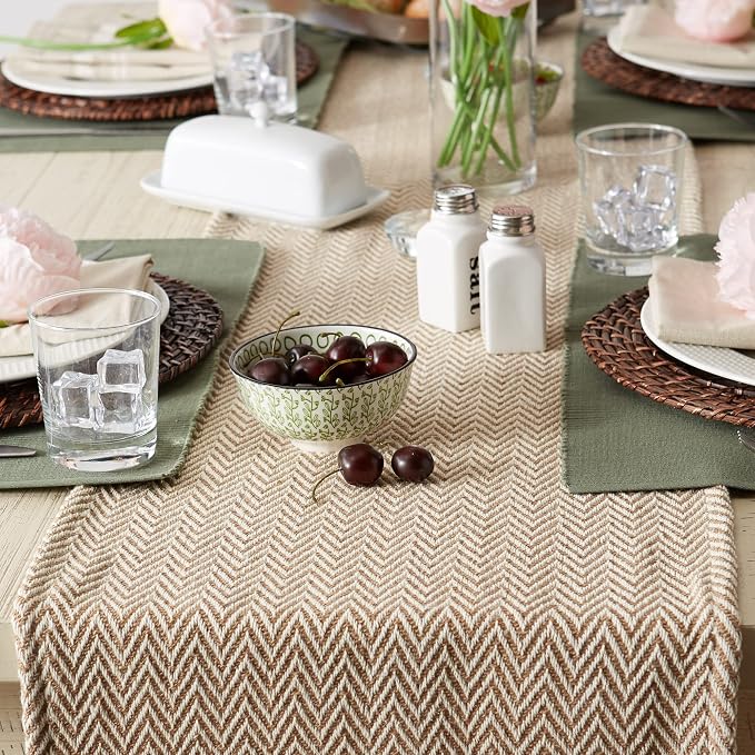 DII Woven Basic Tabletop Collection, Chevron Table Runner - Image 3