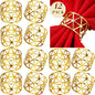 Patelai 12 Pieces Napkin Rings Hollow Out Napkin Holders Xmas Napkin Buckle by Patelai