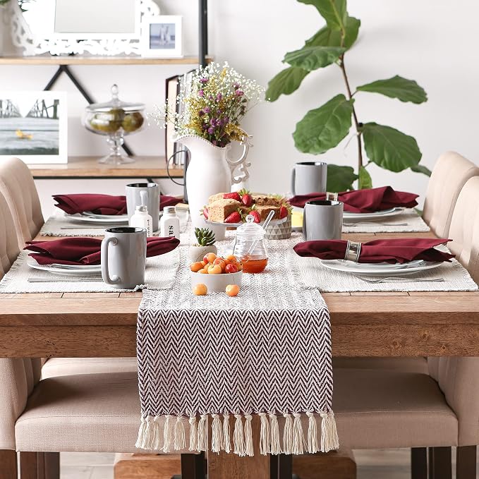 DII Woven Basic Tabletop Collection, Chevron Table Runner - Image 2