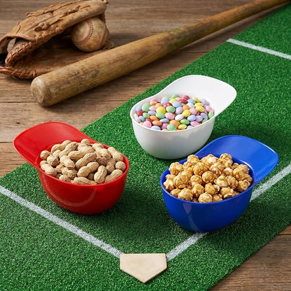 Fasmov 30 Pack Baseball Helmet Ice Cream Snack Bowl, 8 oz Mini Baseball Cap - Image 6