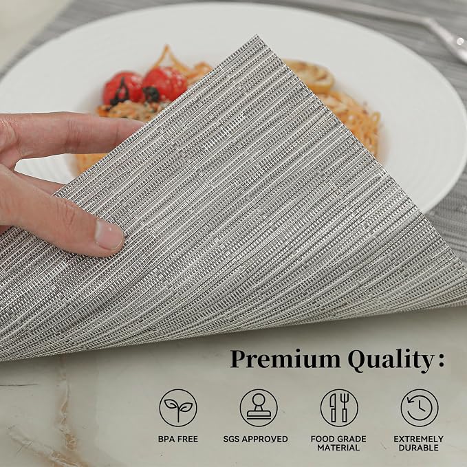 Leetaltree Silver Placemats Set of 8 - Image 2