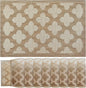Elegant Placemats Vinyl Woven Heat-Resistant Placemats Set of 8 Washable Easy to Clean Table Mats for Dining Room and Decorate (Gold)
