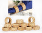 Lightnpro Natural Rattan Decorative Napkin Rings Set of 12, Serviette Napkin by Lightnpro