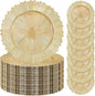 LIYH 24 Pcs Gold Charger Plates 13" - Chargers for Dinner Plates, Irregular Design, Heavy-Duty Plate Gold Charger Bulk, Suitable for Wedding & Party- Stackable
