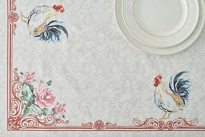 Maison d' Hermine Table Cloth Rectangle Table 100% Cotton 60 x 108 Inches Tablecloth Reusable Decorative for Dining Room Farmhouse Home Valentines Day Decorations Spring Summer - Campagne