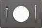 Wipeable Placemats Leather Table Mats Waterproof Heat-Resistant Easy to Clean for Dining Table Set Kitchen Table (6, Grey)