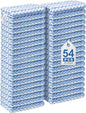 JOYMOOP 54 Packs Microfiber Cleaning Cloths, 10" x 10" Kitchen Towels – Reusable Cleaning Rags, Lint-Free, Super Absorbent Cleaning Cloths for Kitchen, Car, and Household Cleaning, Blue