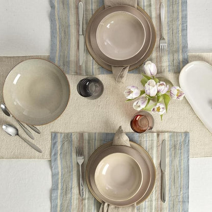 Oneida Organic Shades Clay Stoneware 12-Piece Dinnerware Set - Image 13