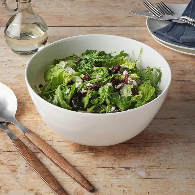 Everyday White by Fitz and Floyd Nevaeh Deep Serve Bowl, 8.5 Inch - Image 4