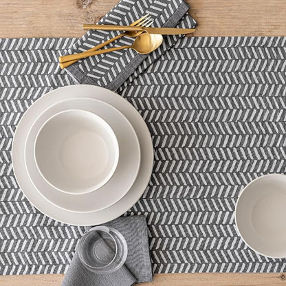 over&back 18x108 Hand-Blocked Printed Cotton Table Runner - Image 8