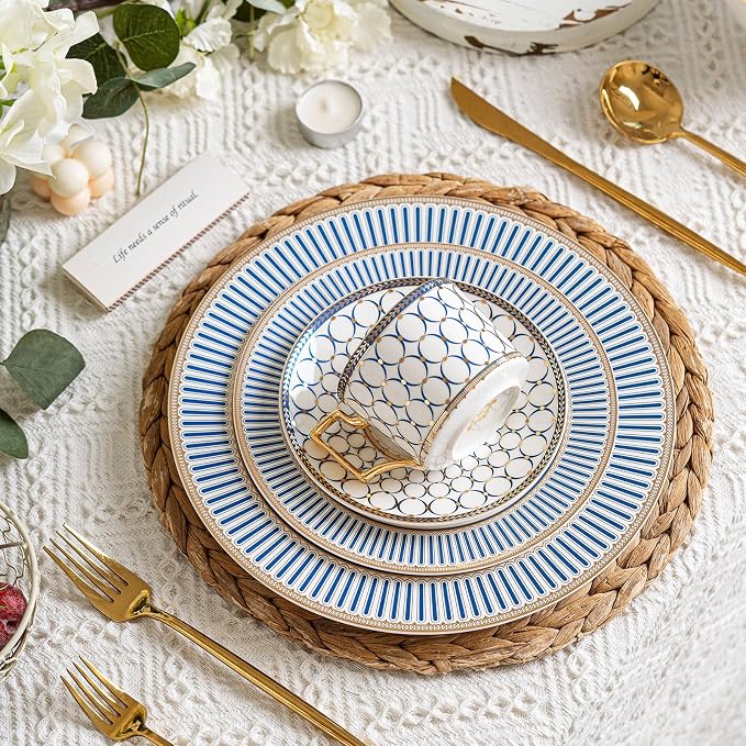 CwlwGO-European style cup and saucer set, 7 oz bone china exquisite glazed - Image 4