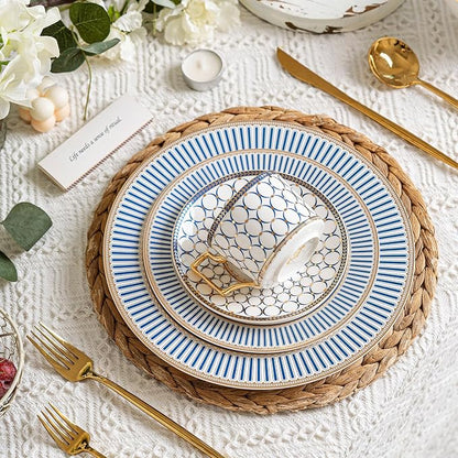 CwlwGO-European style cup and saucer set, 7 oz bone china exquisite glazed - Image 4
