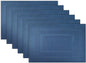 DII PVC Tabletop Collection Woven Indoor/Outdoor, Placemat Set, Nautical Blue by DII