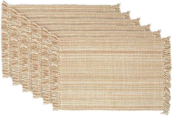DII Variegated Tabletop Collection, Placemat Set3x19, 6 Piece - Image 2