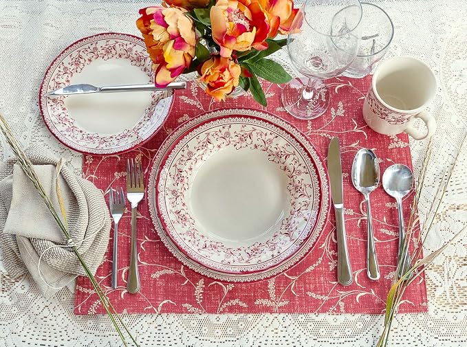 24-Piece Porcelain Dinnerware Set - Image 6