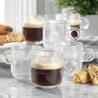 Vintage Ribbed Espresso Cups - Image 2