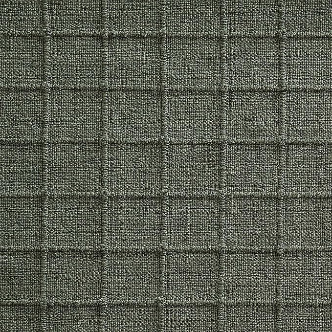 Artisanal Grid Linen Table Runner, 13x72 Inches Army Green | Heavy Textured - Image 7