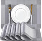 Placemats Set of 8 - Easy Clean Woven Vinyl Placemats for Dining Table, Indoor/Outdoor Place Mats, Washable PVC Table Mats （Silver Cube）