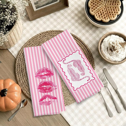 Preppy Pink Leopard Hand Towels - Image 7